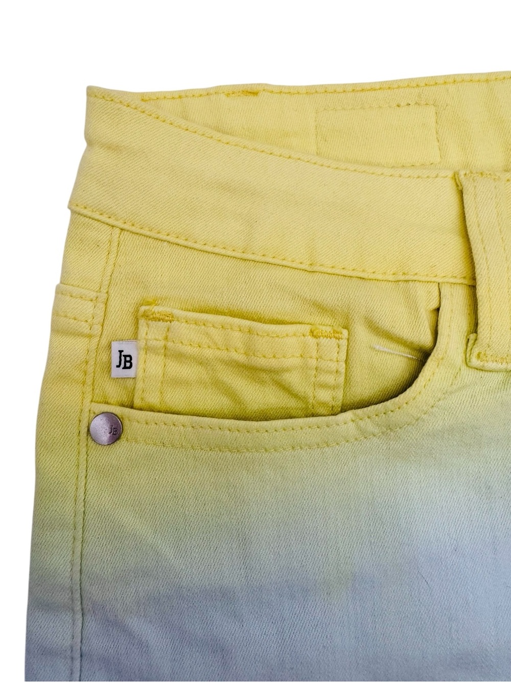 Judy Blue High Rise 11” Pastel Rainbow Dip Dye Shorts Stretch‎ Inseam 4” Size M - Picture 3 of 16